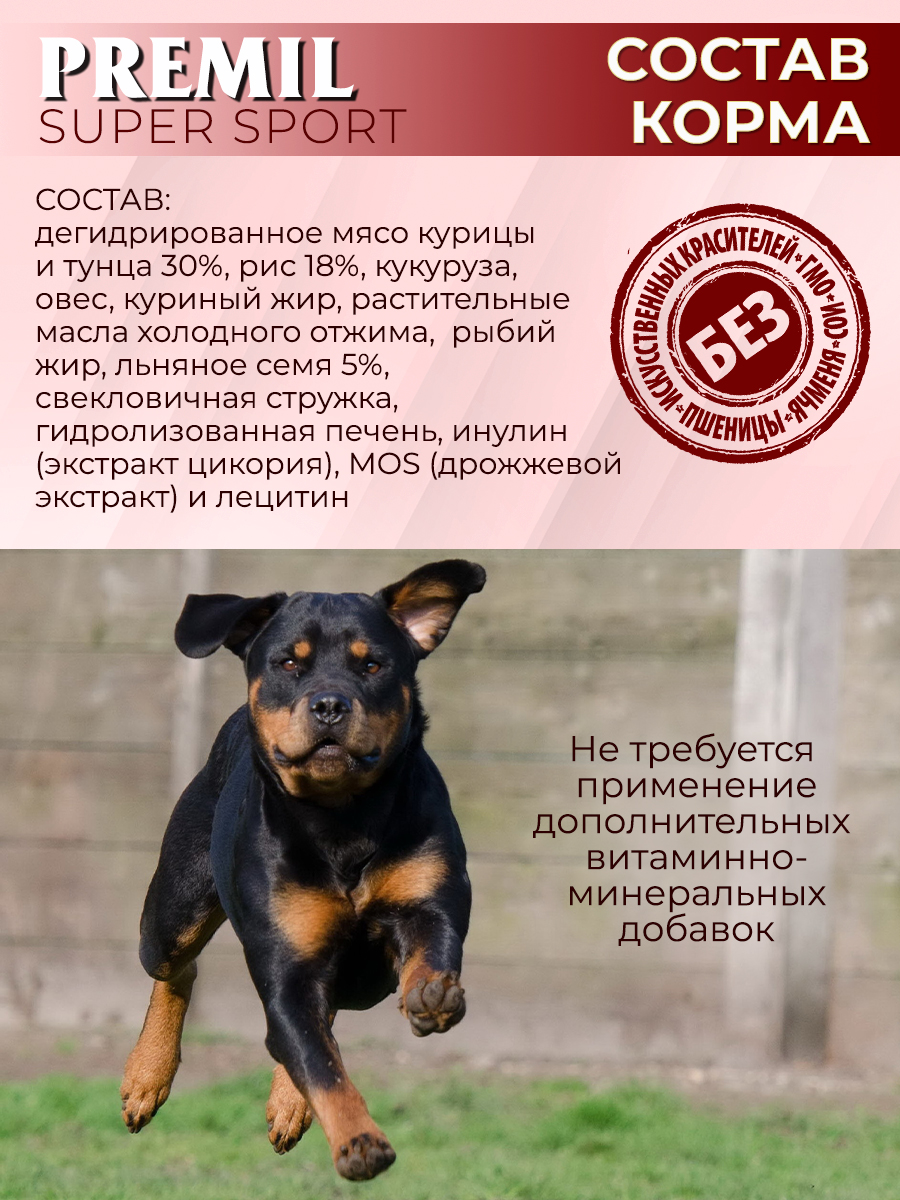 Корм Premil Super Sport super premium